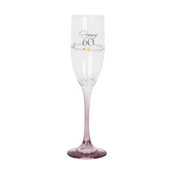 Champagnerglas - Alles Gute zum 60. Champagnerglas - Alles Gute zum 60.