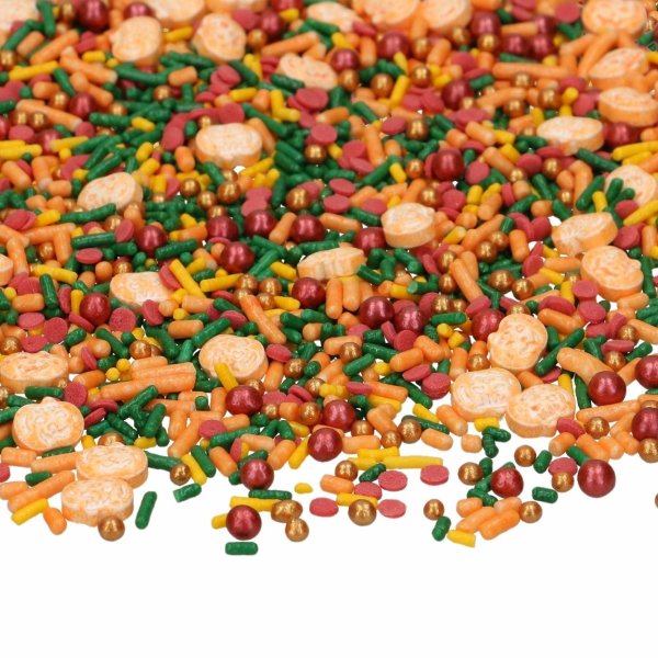 Streusel - 3D-Streusel-Mix Kürbis-Leuchten - 70 g Streusel - 3D-Streusel-Mix Kürbis-Leuchten - 70 g