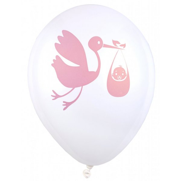 Luftballons - Baby Delivery - Rosa - 8er-Pack