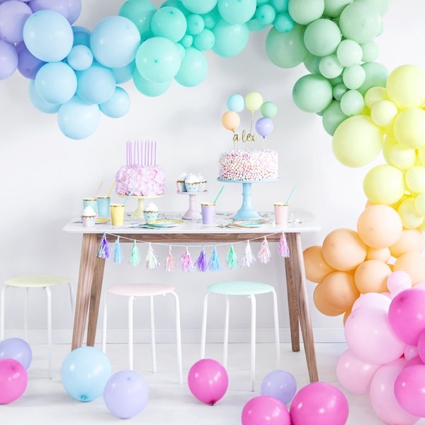 Pastellballons - Premium 27 cm - Puderrosa - 100er-Pack