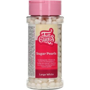 Zuckerperlen - Groß - Weiß - Funcakes - 70 g Zuckerperlen - Groß - Weiß - Funcakes - 70 g