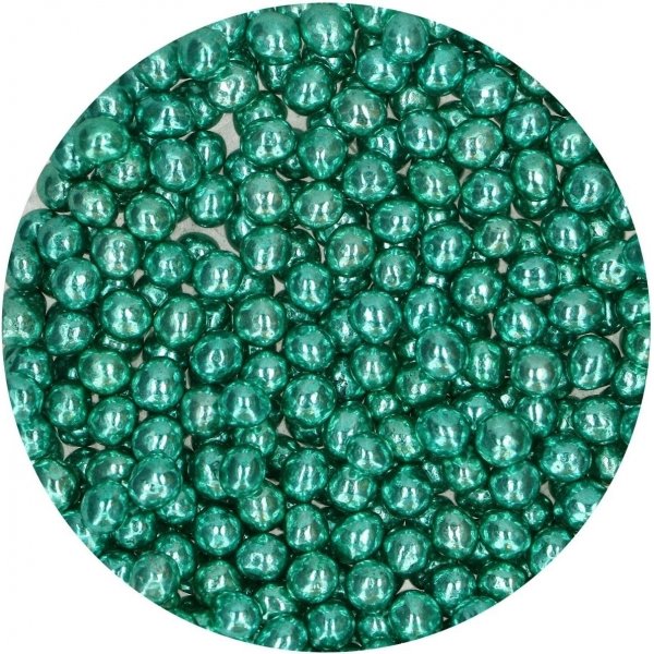 Knusprige Schokoladenperlen - Metallic Green - Funcakes - 60 g Knusprige Schokoladenperlen - Metallic Green - Funcakes - 60 g