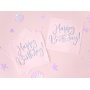 Servietten - Happy B-day - Rosa/Irisierend - 20er-Pack