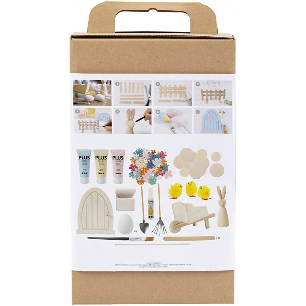 DIY-Kit Tr des Osterhasen - Pastellfarben