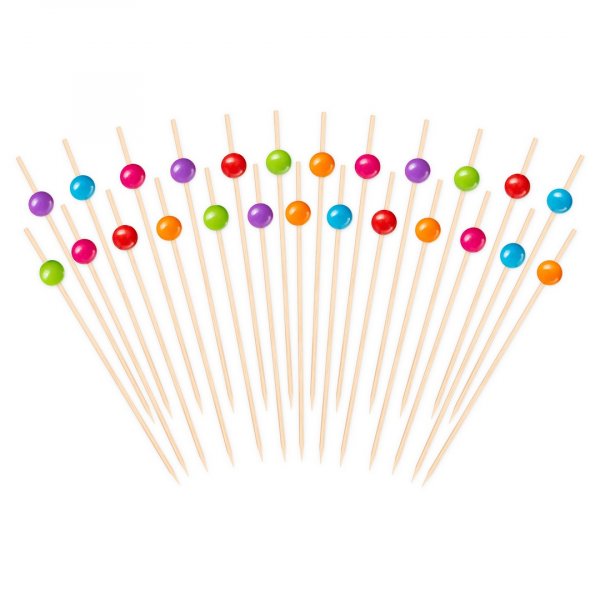 Snack- und Getränkesticks - Verschiedene Farben - 12 cm - 25 Stück Snack- und Getränkesticks - Verschiedene Farben - 12 cm - 25 Stück