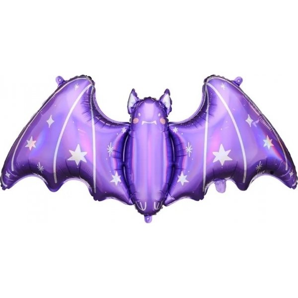 Folienballon - 119,5 x 44,5 cm - Große Fledermaus Folienballon - 119,5 x 44,5 cm - Große Fledermaus