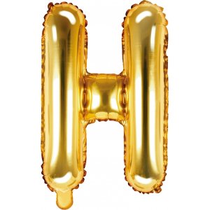 Buchstabenballons - Gold - 35 cm - Buchstabe: H Buchstabenballons - Gold - 35 cm - Buchstabe: H