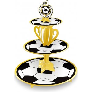 Cupcake-Stand - Fu�ball - 3 Etagen