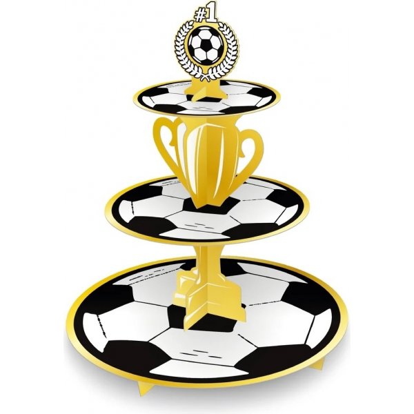 Cupcake-Stand - Fußball - 3 Etagen Cupcake-Stand - Fußball - 3 Etagen