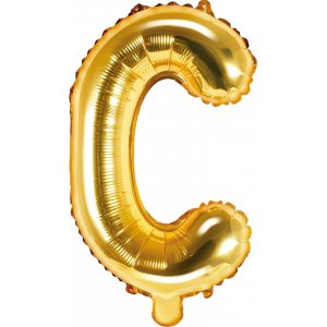 Buchstabenballons - Gold - 35 cm - Buchstabe: C Buchstabenballons - Gold - 35 cm - Buchstabe: C