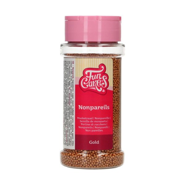 Zuckerperlen - Mini - Gold - Funcakes - 80 g Zuckerperlen - Mini - Gold - Funcakes - 80 g