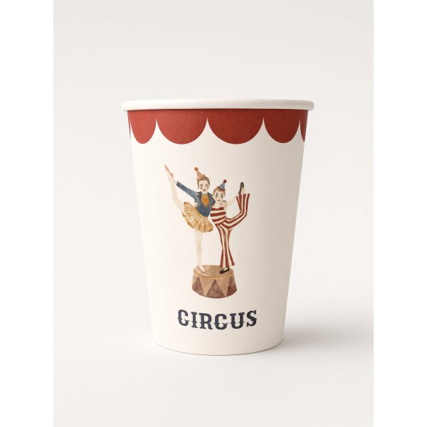 Pappbecher - Zirkus - Lavendelblau - 8er-Pack Pappbecher - Zirkus - Lavendelblau - 8er-Pack