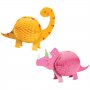 Waben - Dinosaurier - Rosa/Gelb - 2er-Pack Waben - Dinosaurier - Rosa/Gelb - 2er-Pack