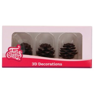 Funcakes - Schokoladendekorationen - Waffeln - 3 Stück Funcakes - Schokoladendekorationen - Waffeln - 3 Stück