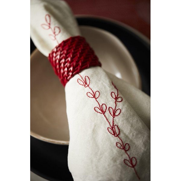 Zoe Serviettenring 2er-Pack 5 x 4 cm - Rot Zoe Serviettenring 2er-Pack 5 x 4 cm - Rot