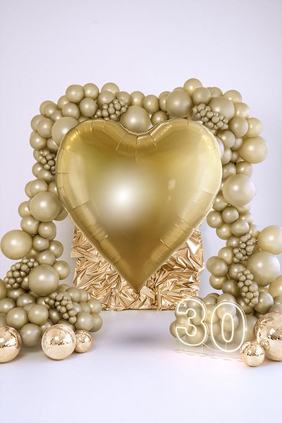 Ballons - Metallic-Kaltgold - 27 cm Ballons - Metallic-Kaltgold - 27 cm