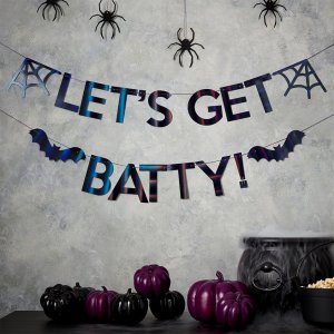 Girlande - Let's get Batty - Schwarz/Irisierend Girlande - Let's get Batty - Schwarz/Irisierend