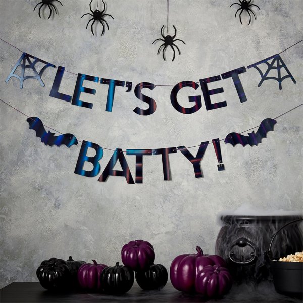 Girlande - Let's get Batty - Schwarz/Irisierend Girlande - Let's get Batty - Schwarz/Irisierend