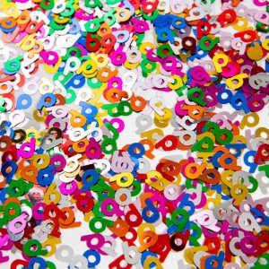 Tischkonfetti - Nummer 9 - Metallic-Farbmix - 14 g Tischkonfetti - Nummer 9 - Metallic-Farbmix - 14 g
