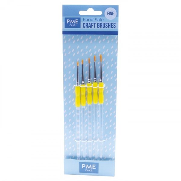 Lebensmitteldekorationspinsel - 5er-Pack - Dünn - PME Lebensmitteldekorationspinsel - 5er-Pack - Dünn - PME