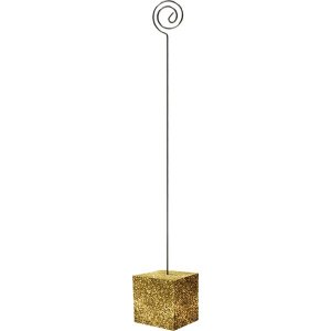 Kartenhalter - Würfel - Goldglitter Kartenhalter - Würfel - Goldglitter