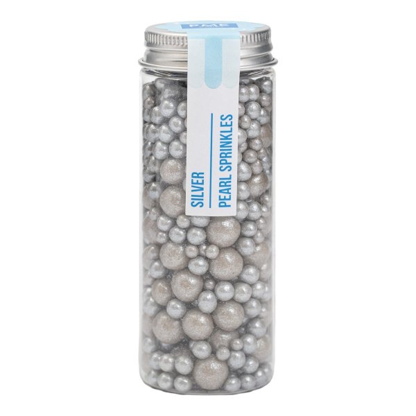 Zuckerperlen - Silber - Gemischte Größen - PME - 74 g Zuckerperlen - Silber - Gemischte Größen - PME - 74 g