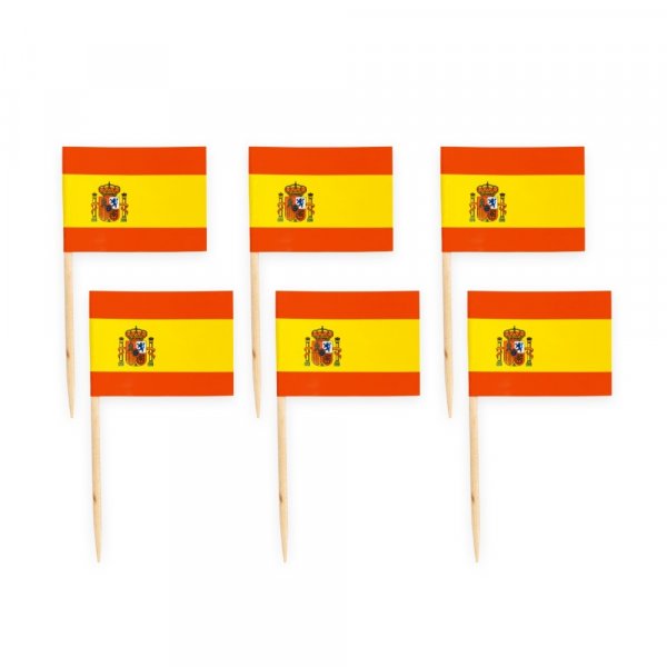 Party-Picks - Spanische Flagge - 50er-Packung Party-Picks - Spanische Flagge - 50er-Packung