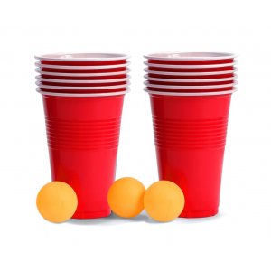Beer Pong - Rot - 24 Kr�ge + B�lle