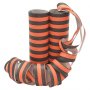 Luftschlangen - Schwarz/Orange - 2er-Pack