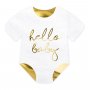 Servietten - Babybody - Wei/Gold - 20er-Pack