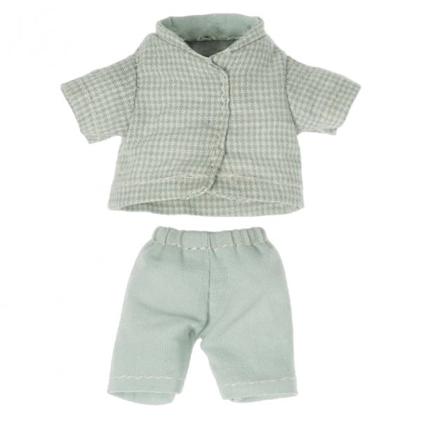 Maileg Pyjama - Blau kariert - Kleiner Bruder Maus Maileg Pyjama - Blau kariert - Kleiner Bruder Maus