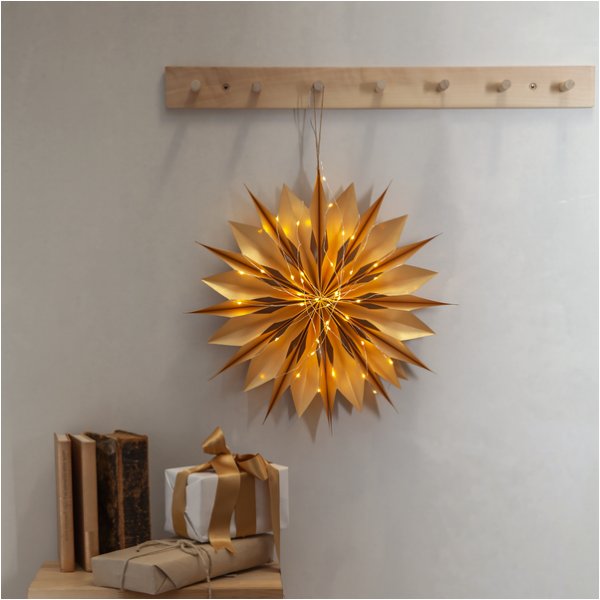 Weihnachtsstern - Flocke 45 cm - Gold