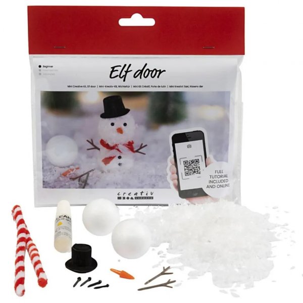 Weihnachtsmann-Accessoires - DIY - Schneemann