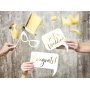Photo Booth - Hochzeit - Gold - 10er-Pack