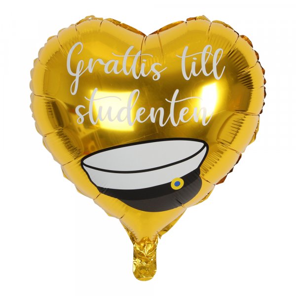 Folienballon - Herz - Student - Gold Folienballon - Herz - Student - Gold