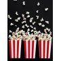 Popcorn-Boxen - Rot/Wei - 6er-Pack