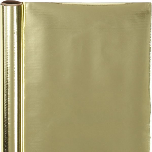 Geschenkpapier - Metallic Gold - 4 m