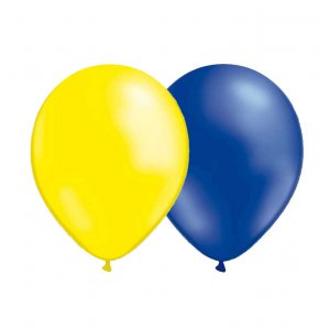 Luftballons - Metallic - Blau/Gelb - 25er-Pack Luftballons - Metallic - Blau/Gelb - 25er-Pack