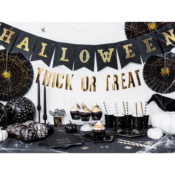 Wimpel - Halloween - Schwarz & Gold Wimpel - Halloween - Schwarz & Gold