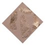 Servietten - Palmenblätter - Braun und Gold - 16er-Packung Servietten - Palmenblätter - Braun und Gold - 16er-Packung