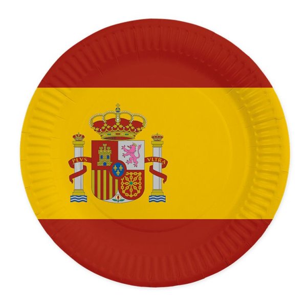 Pappteller - Spanien - 23 cm - 8er-Packung Pappteller - Spanien - 23 cm - 8er-Packung