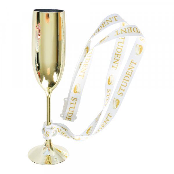 Sektglas mit Band - Student - Gold Sektglas mit Band - Student - Gold