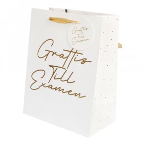 Geschenktüte - "Herzlichen Glückwunsch zum Abschluss" - Weiß Geschenktüte - "Herzlichen Glückwunsch zum Abschluss" - Weiß