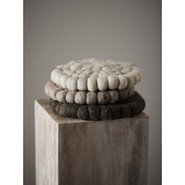 Nisha Topfmatte 20 cm - Offwhite