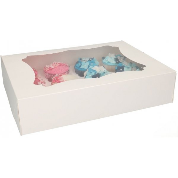 Cupcake-Box für 12 oder 24 Cupcakes - Funcakes Cupcake-Box für 12 oder 24 Cupcakes - Funcakes