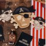 Piraten-Pappteller - Schwarz und Gold - 27 x 22 cm, 8er-Packung Piraten-Pappteller - Schwarz und Gold - 27 x 22 cm, 8er-Packung