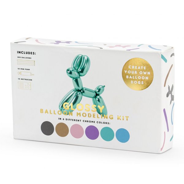 Figurenballons - 30er-Pack - Chrom