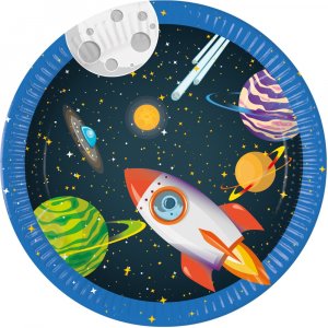 Pappteller - Weltraum - 23 cm - 8er-Packung Pappteller - Weltraum - 23 cm - 8er-Packung