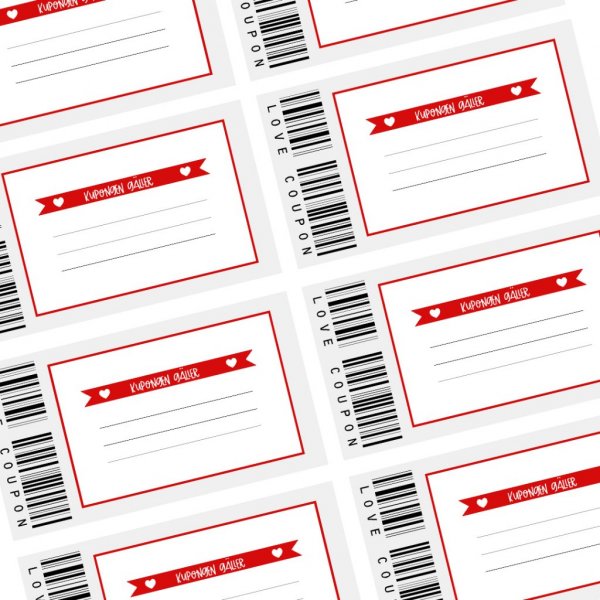 Liebesgutscheine - 20er-Pack - Rot Liebesgutscheine - 20er-Pack - Rot