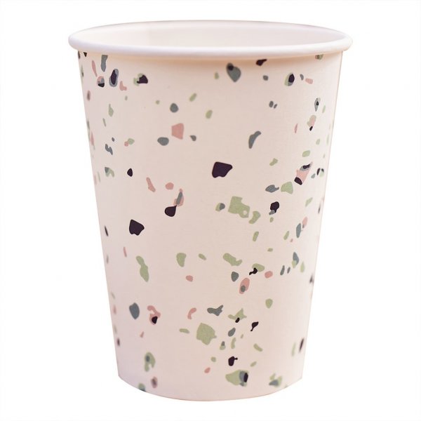 Pappbecher - Terrazzo - 8er-Pack Pappbecher - Terrazzo - 8er-Pack